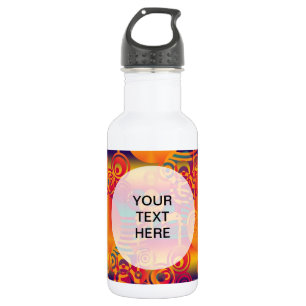 Hintergrundkomposition - Moderner farbenfroher Kre Trinkflasche