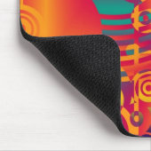 Hintergrundkomposition - Moderner farbiger Kreis Mousepad (Ecke)