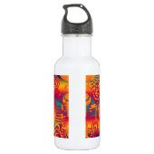 Hintergrundkomposition - Moderner farbiger Kreis Trinkflasche (Rückseite)