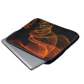 Hintergrundkreise Fraktal-Vorlage Laptopschutzhülle (Vorne Knopf)