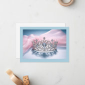 Hintergrundkronenkarte Mitteilungskarte (Vorderseite/Rückseite Beispiel)