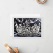 Hintergrundkronenkarte Mitteilungskarte (Vorderseite/Rückseite Beispiel)