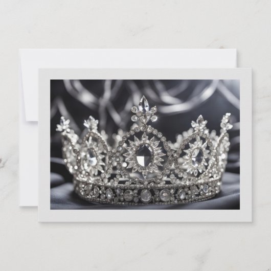 Hintergrundkronenkarte Mitteilungskarte (Vorderseite)