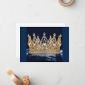 Hintergrundkronenkarte Mitteilungskarte (Vorderseite/Rückseite Beispiel)