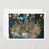 Hintergrundkronenkarte Mitteilungskarte (Vorne/Hinten)