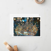 Hintergrundkronenkarte Mitteilungskarte (Vorderseite/Rückseite Beispiel)