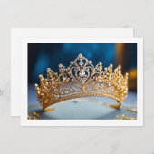 Hintergrundkronenkarte Mitteilungskarte (Vorne/Hinten)