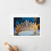 Hintergrundkronenkarte Mitteilungskarte (Vorderseite/Rückseite Beispiel)