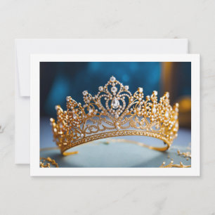 Hintergrundkronenkarte Mitteilungskarte