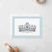 Hintergrundkronenkarte Mitteilungskarte (Vorderseite/Rückseite Beispiel)