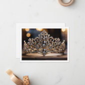 Hintergrundkronenkarte Mitteilungskarte (Vorderseite/Rückseite Beispiel)