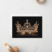 Hintergrundkronenkarte Mitteilungskarte (Vorderseite/Rückseite Beispiel)