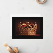 Hintergrundkronenkarte Mitteilungskarte (Vorderseite/Rückseite Beispiel)