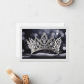 Hintergrundkronenkarte Mitteilungskarte (Vorderseite/Rückseite Beispiel)