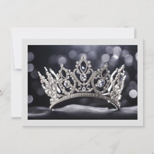 Hintergrundkronenkarte Mitteilungskarte (Vorderseite)