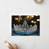 Hintergrundkronenkarte Mitteilungskarte (Vorderseite/Rückseite Beispiel)