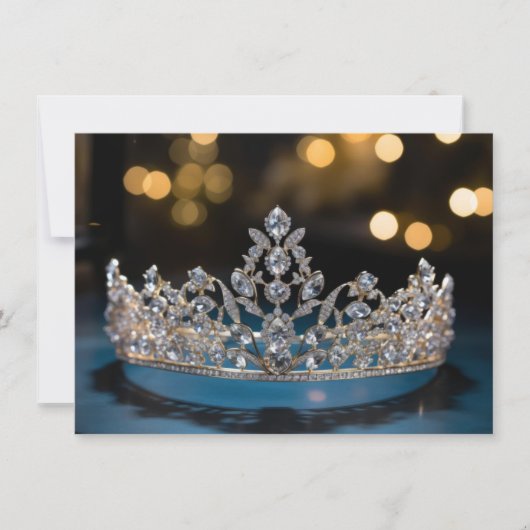 Hintergrundkronenkarte Mitteilungskarte (Vorderseite)