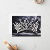 Hintergrundkronenkarte Mitteilungskarte (Vorderseite/Rückseite Beispiel)