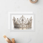 Hintergrundkronenkarte Mitteilungskarte (Vorderseite/Rückseite Beispiel)