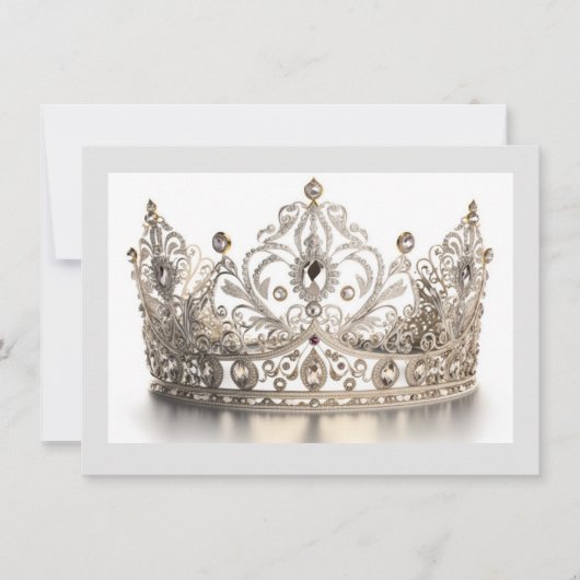 Hintergrundkronenkarte Mitteilungskarte (Vorderseite)