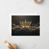 Hintergrundkronenkarte Mitteilungskarte (Vorderseite/Rückseite Beispiel)