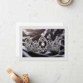 Hintergrundkronenkarte Mitteilungskarte (Vorderseite/Rückseite Beispiel)