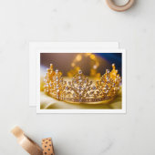 Hintergrundkronenkarte Mitteilungskarte (Vorderseite/Rückseite Beispiel)