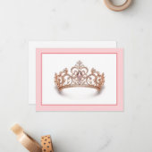 Hintergrundkronenkarte Mitteilungskarte (Vorderseite/Rückseite Beispiel)