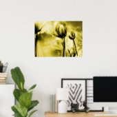 Hintergrundleuchten im antiken Poster (Heimbüro)