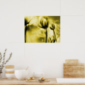 Hintergrundleuchten im antiken Poster (Küche)