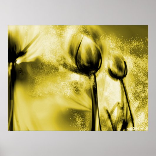 Hintergrundleuchten im antiken Poster (Vorne)