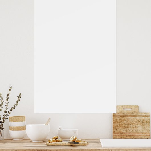 Hintergrundmedienpapier - Weißbildschirm Poster (Küche)