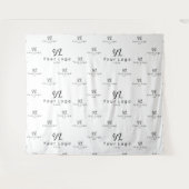 Hintergrundmesse für das White Custom Business Log Wandteppich (Vorderseite (Horizontal))