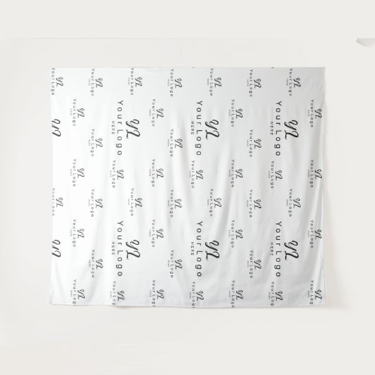 Hintergrundmesse für das White Custom Business Log Wandteppich (Vorderseite (Horizontal))