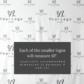 Hintergrundmesse für das White Custom Business Log Wandteppich