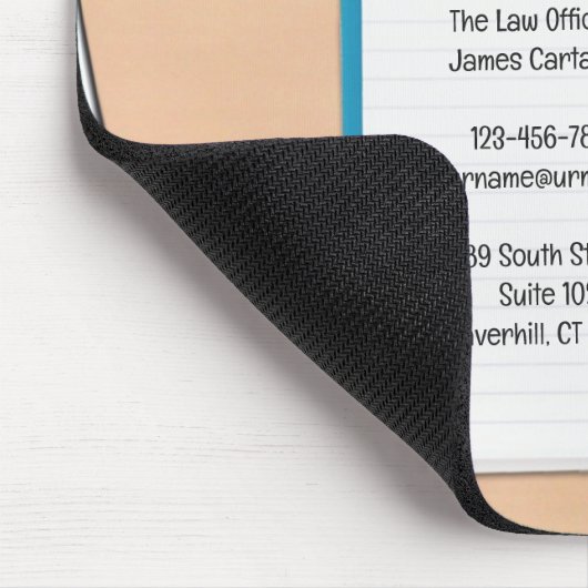 Hintergrundmousepad der Anwaltskanzlei Mousepad (Ecke)