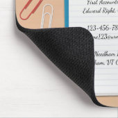 Hintergrundmousepad der Rechnungsstelle Mousepad (Ecke)