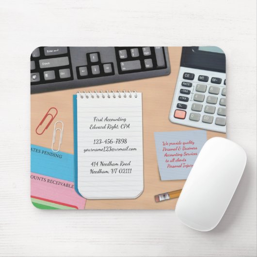 Hintergrundmousepad der Rechnungsstelle Mousepad (Mit Mouse)