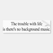 Hintergrundmusik Autoaufkleber (Vorne)