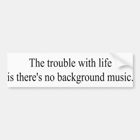 Hintergrundmusik Autoaufkleber (Vorne)