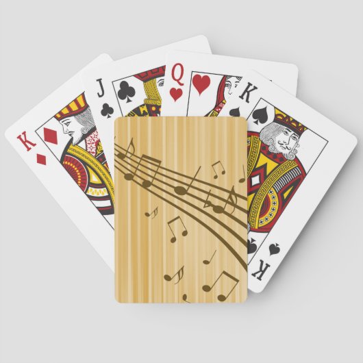 Hintergrundmusik Nots Sheet Music Spielkarten (Rückseite)