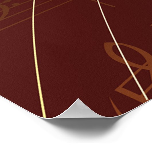 Hintergrundmusik Poster (Ecke)