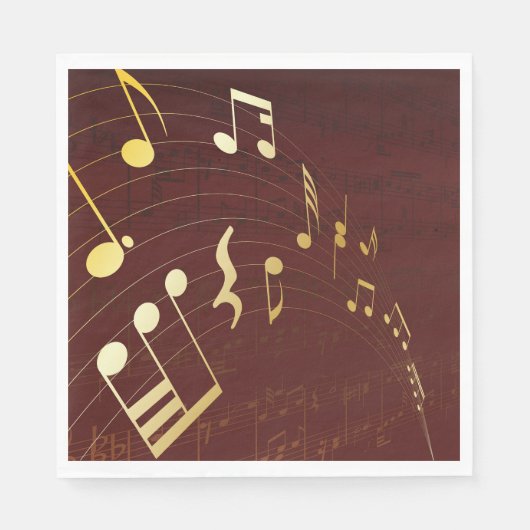 Hintergrundmusik Serviette (Vorderseite)