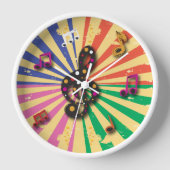 Hintergrundmusik zu Sunsplash Wanduhr (Vorderseite)