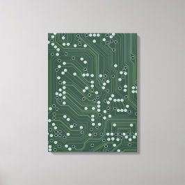 Hintergrundmuster Art des Green Circuit Board Leinwanddruck