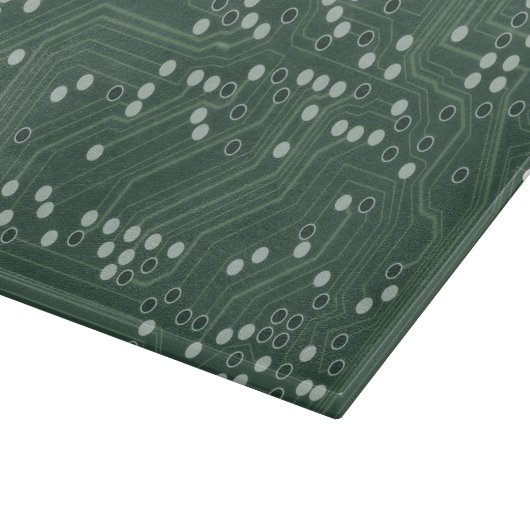 Hintergrundmuster Art des Green Circuit Board Schneidebrett (Ecke)