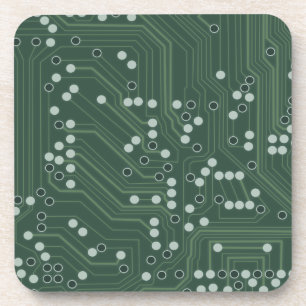 Hintergrundmuster Art des Green Circuit Board Untersetzer