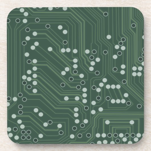 Hintergrundmuster Art des Green Circuit Board Untersetzer (Vorderseite)