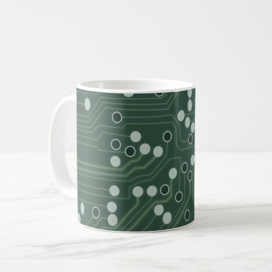 Hintergrundmuster des Art Coffee Kaffeetasse (Vorderseite Links)