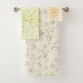 Hintergrundmuster Grafische moderne Liebe für den Badhandtuch Set (Insitu)